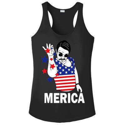 USA Salt Bae Merica Ladies PosiCharge Competitor Racerback Tank