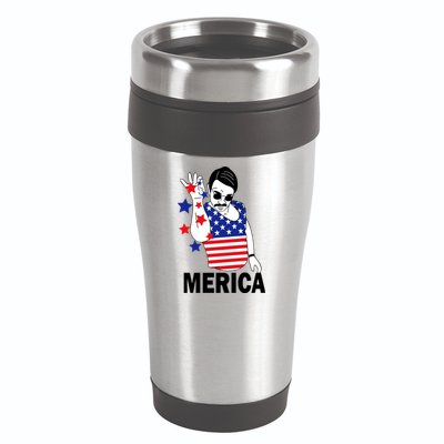 USA Salt Bae Merica 16oz Travel Tumbler