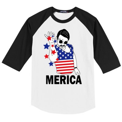 USA Salt Bae Merica Baseball Sleeve Shirt