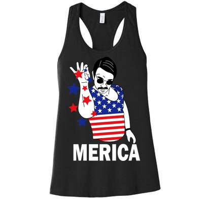 USA Salt Bae Merica Women's Racerback Tank