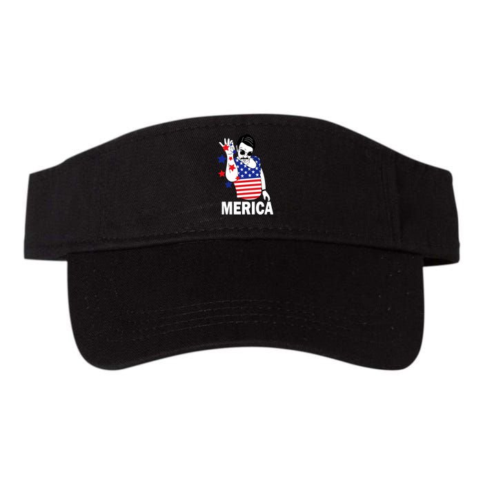 USA Salt Bae Merica Valucap Bio-Washed Visor