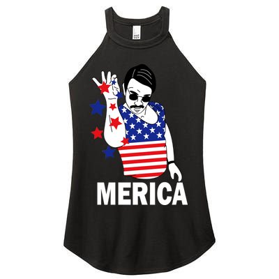 USA Salt Bae Merica Women’s Perfect Tri Rocker Tank