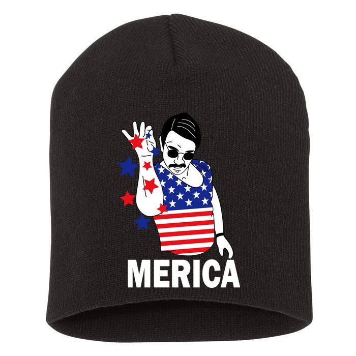 USA Salt Bae Merica Short Acrylic Beanie