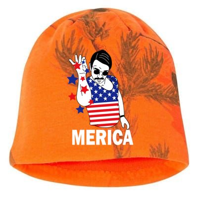 USA Salt Bae Merica Kati - Camo Knit Beanie