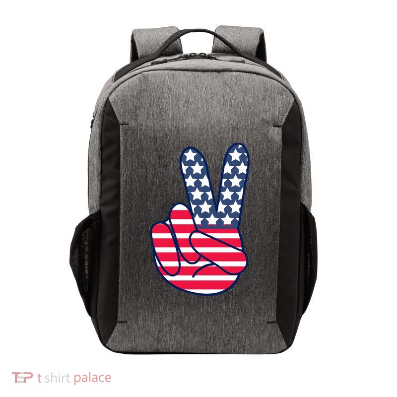 USA Simple Peace Sign Vector Backpack
