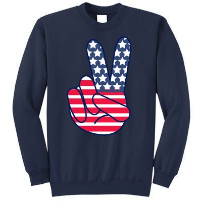 USA Simple Peace Sign Sweatshirt