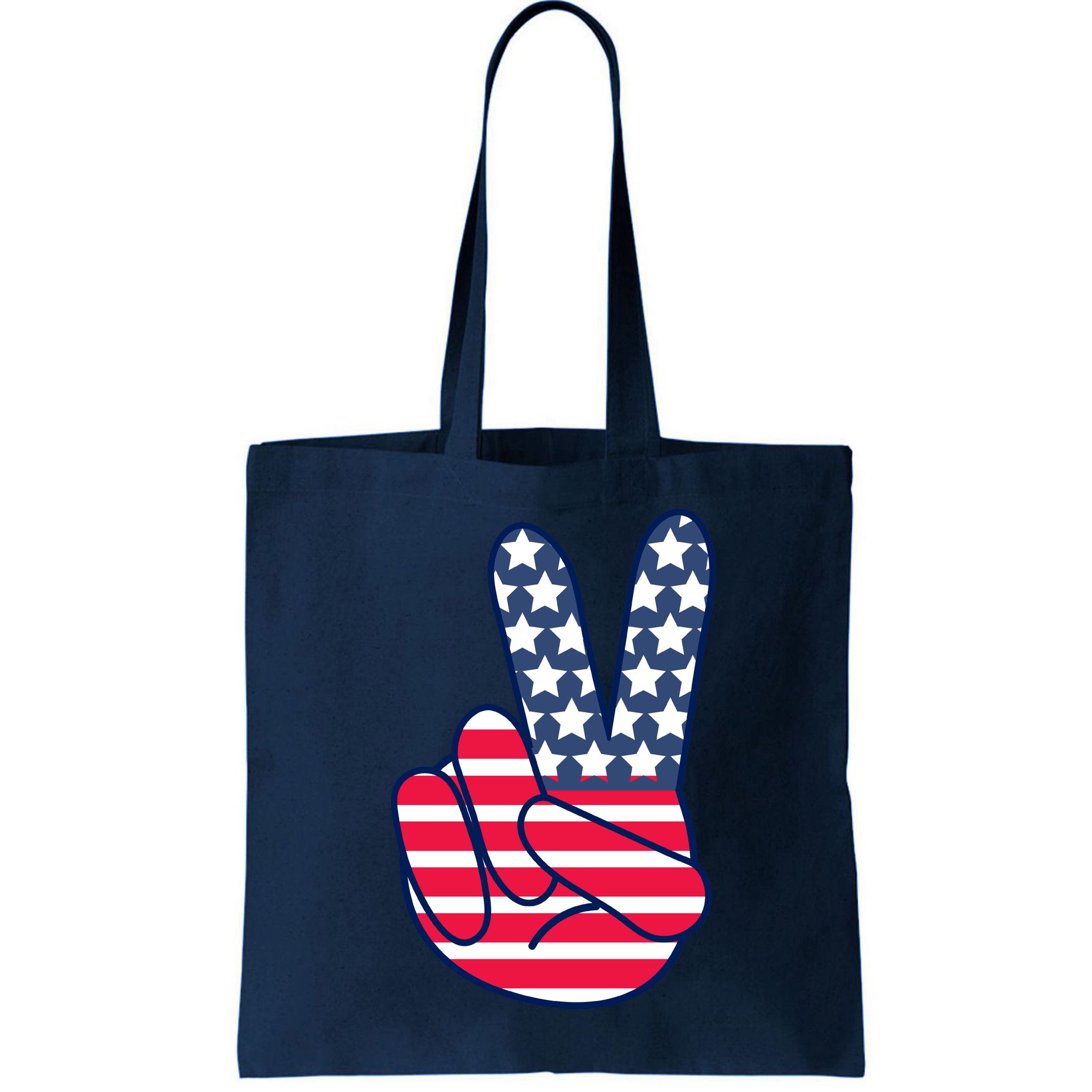 USA Simple Peace Sign Bag