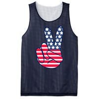 USA Simple Peace Sign Mesh Reversible Basketball Jersey Tank