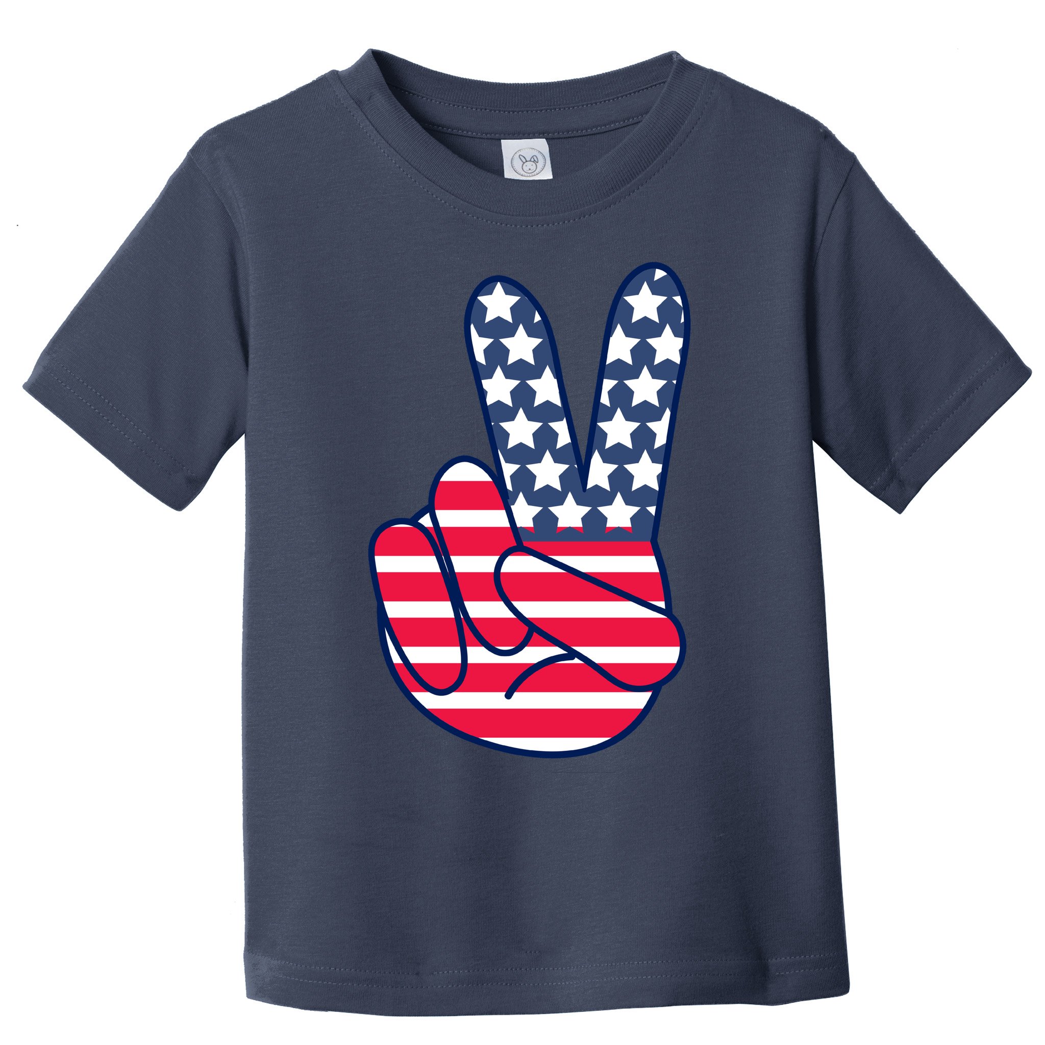 USA Simple Peace Sign Toddler T-Shirt