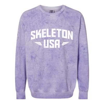 USA Skeleton Team Colorblast Crewneck Sweatshirt