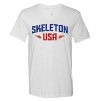 USA Skeleton Team V-Neck T-Shirt