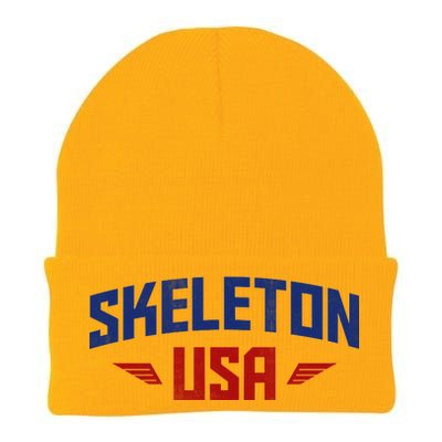 USA Skeleton Team Knit Cap Winter Beanie