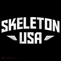USA Skeleton Team Button