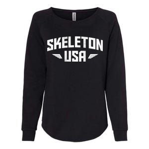 USA Skeleton Team Womens California Wash Sweatshirt