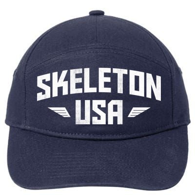 USA Skeleton Team 7-Panel Snapback Hat