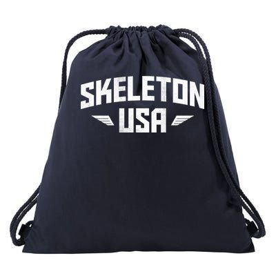 USA Skeleton Team Drawstring Bag