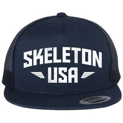 USA Skeleton Team Flat Bill Trucker Hat