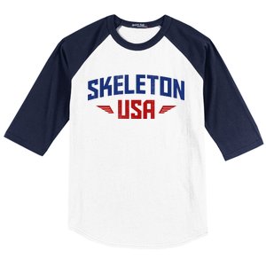 USA Skeleton Team Baseball Sleeve Shirt