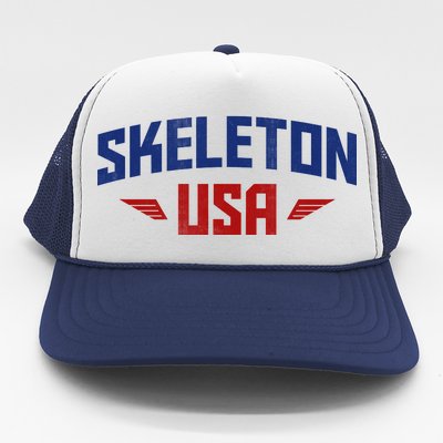 USA Skeleton Team Trucker Hat