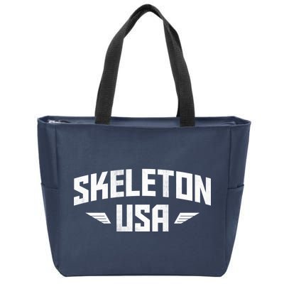 USA Skeleton Team Zip Tote Bag