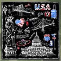 USA Sketch Legacy Tie Dye Trucker Hat