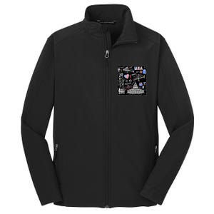 USA Sketch Core Soft Shell Jacket