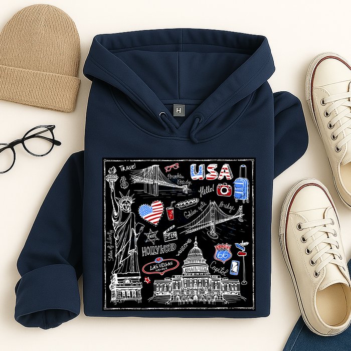 USA Sketch Hoodie