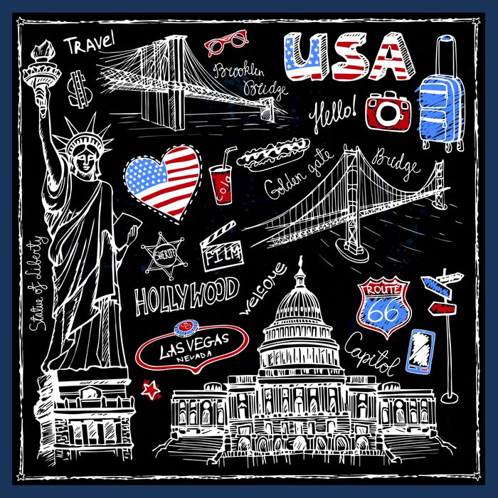 USA Sketch Hoodie