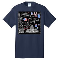 USA Sketch Tall T-Shirt