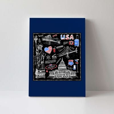 USA Sketch Canvas