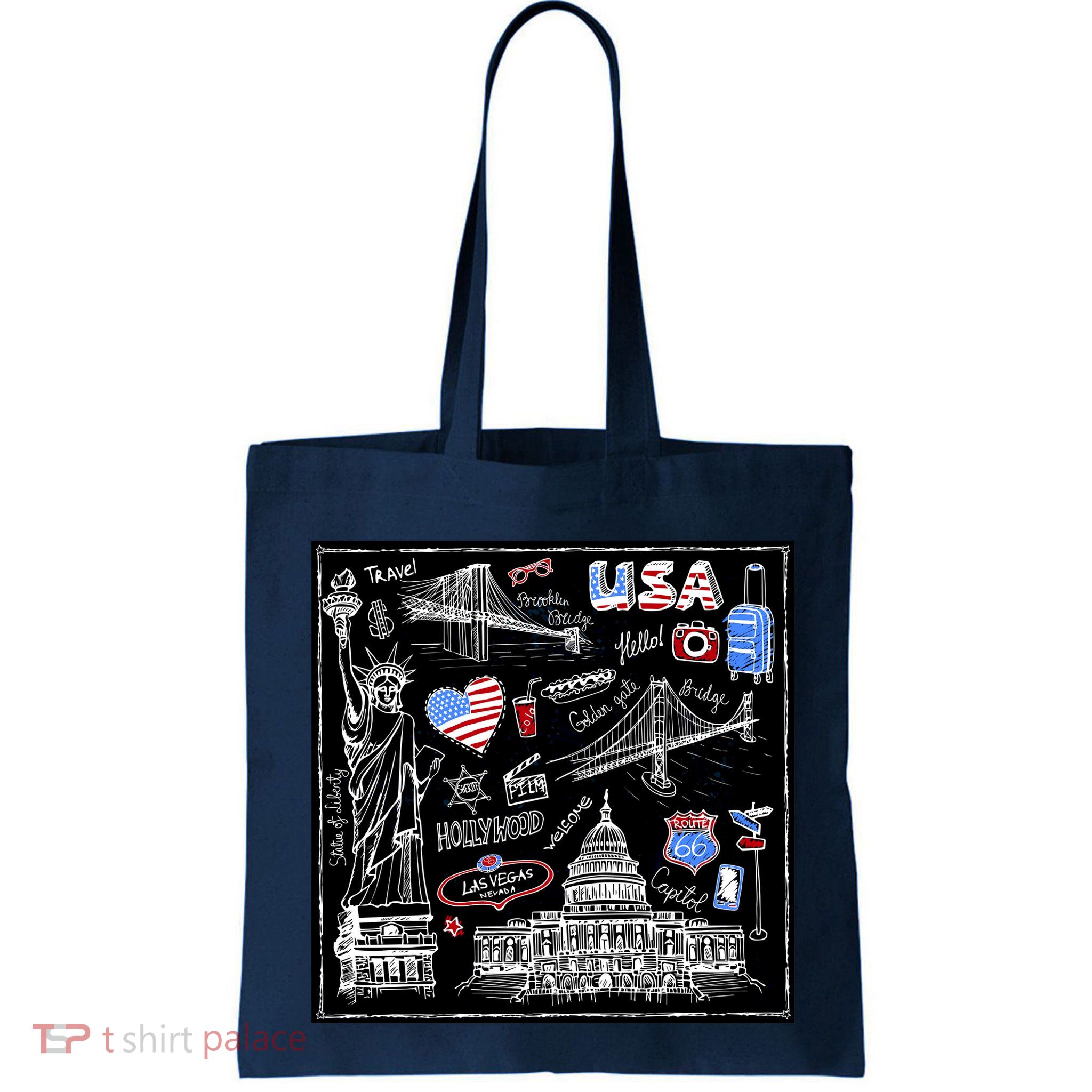 USA Sketch Tote Bag