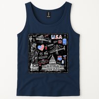 USA Sketch Tank Top