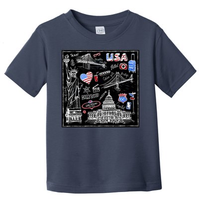 USA Sketch Toddler T-Shirt