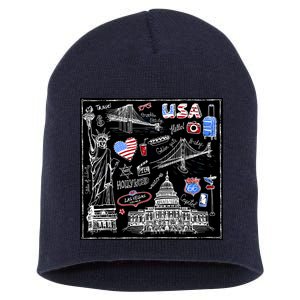 USA Sketch Short Acrylic Beanie