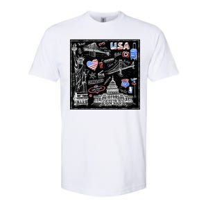 USA Sketch Softstyle CVC T-Shirt