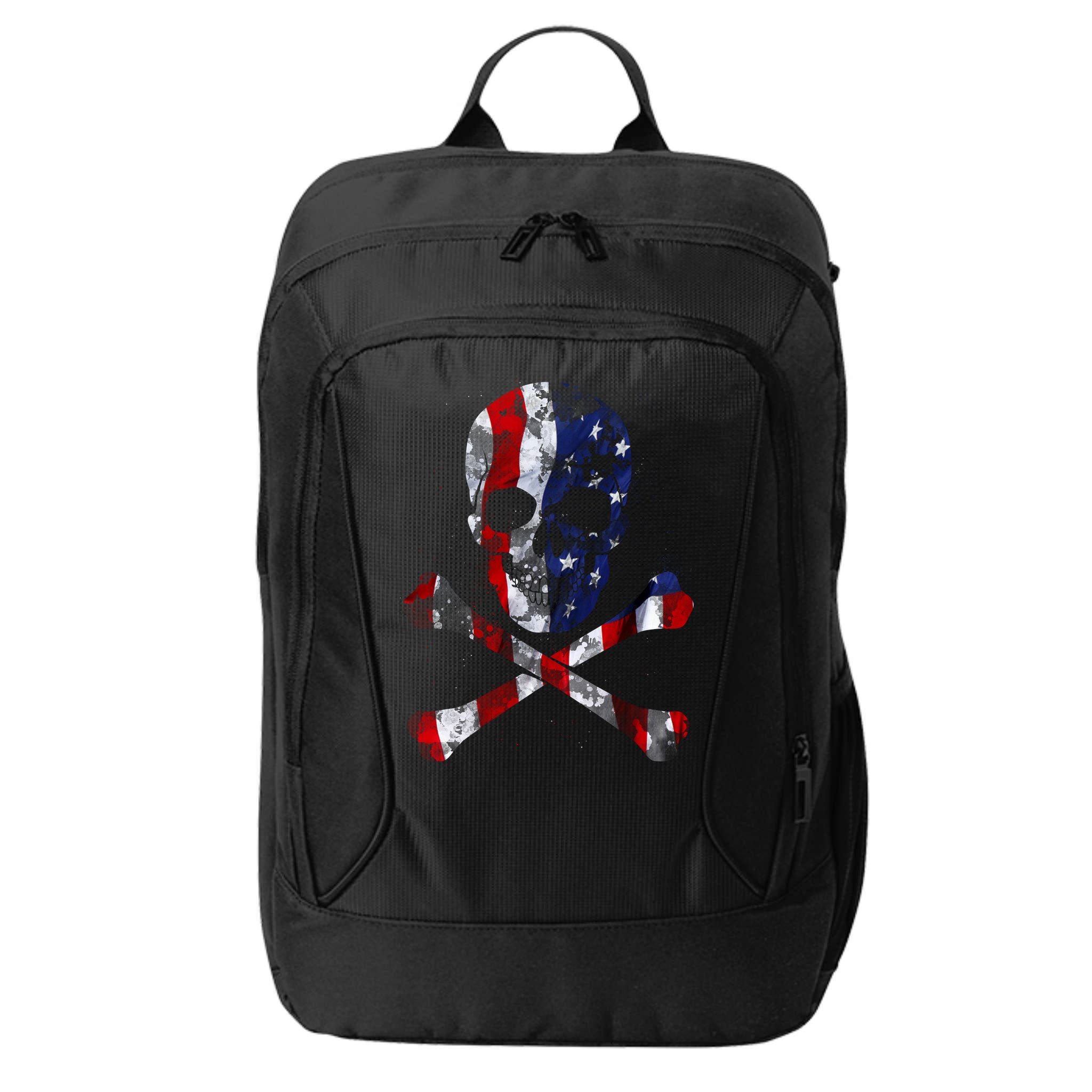 USA Skull Crossbone  City Backpack