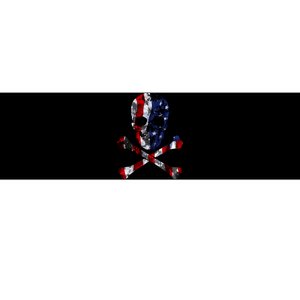 USA Skull Crossbone  Bumper Sticker