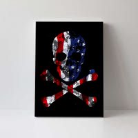 USA Skull Crossbone  Canvas