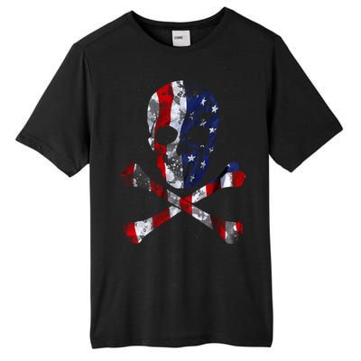 USA Skull Crossbone  Tall Fusion ChromaSoft Performance T-Shirt