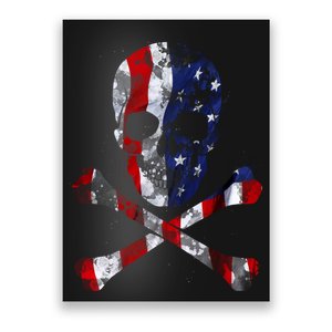 USA Skull Crossbone  Poster