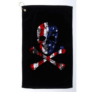 USA Skull Crossbone  Platinum Collection Golf Towel