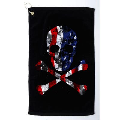 USA Skull Crossbone  Golf Towel