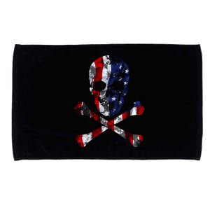 USA Skull Crossbone  Microfiber Hand Towel