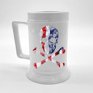 USA Skull Crossbone  Beer Stein