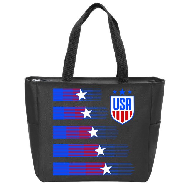 USA Soccer American Team Jersey Zip Tote Bag