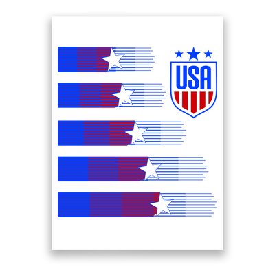 USA Soccer American Team Jersey Poster