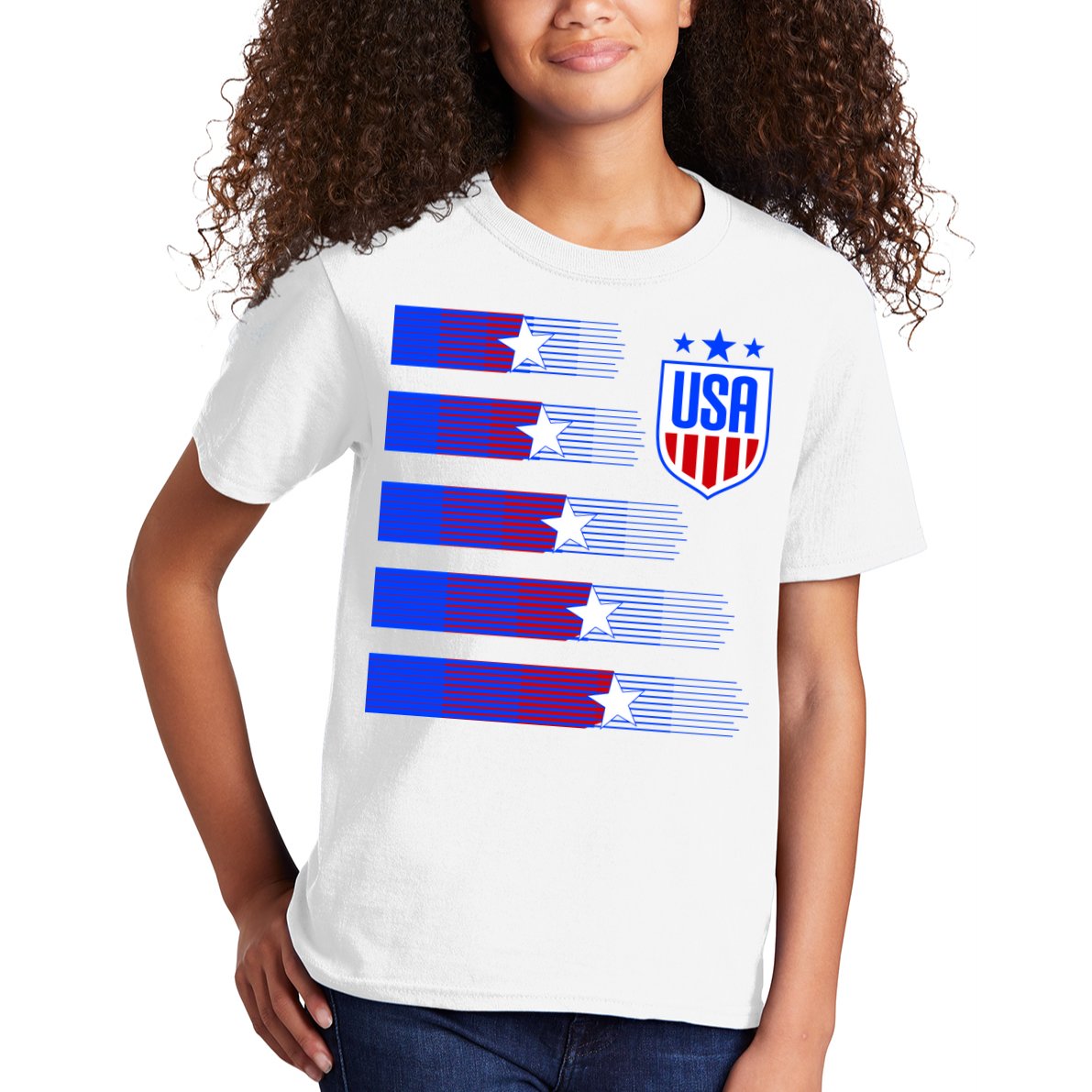 USA Soccer American Team Jersey Kids T-Shirt