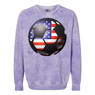 USA Soccer Ball Colorblast Crewneck Sweatshirt