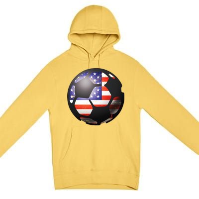 USA Soccer Ball Premium Pullover Hoodie