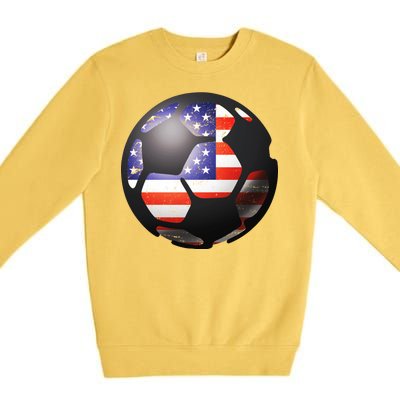 USA Soccer Ball Premium Crewneck Sweatshirt